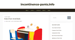 Desktop Screenshot of incontinence-pants.info